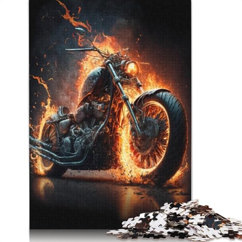 Puzzle 1000 Teile Motorräder mit Feuer Puzzle für Erwachsene Holzpuzzle Tolles Geschenk für Erwachsene 75x50cm Puzzle 1000 Teile Motorräder mit Feuer Puzzle für Erwachsene Holzpuzzle Tolles Geschenk für Erwachsene 75x50cm von LiJianXXXB