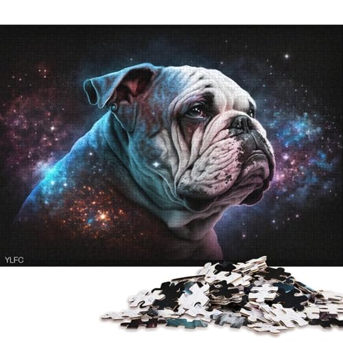 Puzzle 1000 Teile Puzzle für Erwachsene und Kinder Galaxy Bulldog Puzzle für Kinder Holzpuzzle Familienaktivität 75x50cm von LiJianXXXB