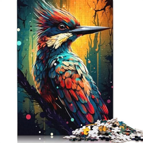 Puzzle 1000 Teile für Erwachsene, Bunter Specht 12, Puzzle für Erwachsene, Holzpuzzle, Spielzeug, Wanddekoration, Größe 75 x 50 cm von LiJianXXXB