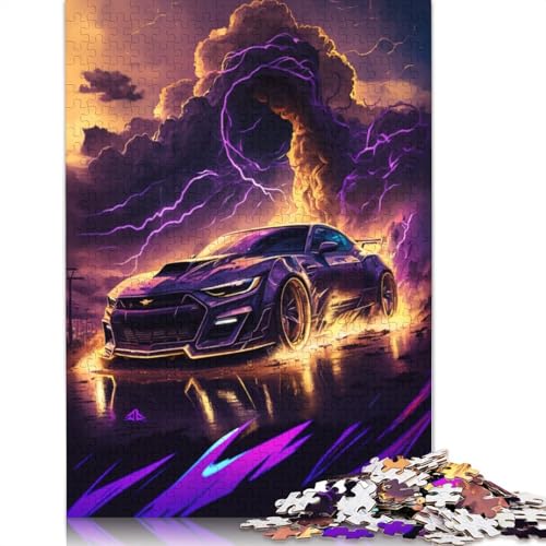 Puzzle 1000 Teile für Erwachsene, Fantasy-Sportwagen-Puzzle, Kartonpuzzle, tolles Geschenk für Erwachsene, Größe: 38 x 26 cm von LiJianXXXB