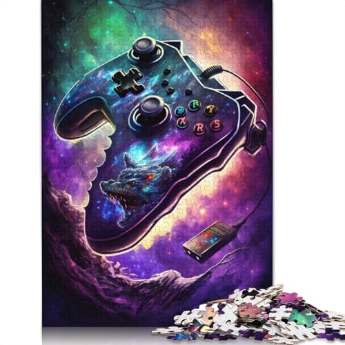 Puzzle 1000 Teile für Erwachsene, Galaxie-Spiel, Drachenfamilien-Puzzle für Erwachsene, Kartonpuzzle, Lernspiel, Herausforderungsspielzeug (Größe 38 x 26 cm) von LiJianXXXB