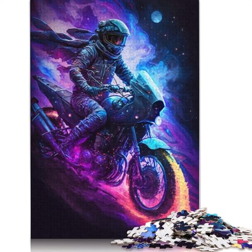 Puzzle 1000 Teile für Erwachsene, Galaxy-Motorräder, Puzzle für Erwachsene, Kartonpuzzle, dekomprimierendes, intellektuelles Lernspielzeug (Größe 38 x 26 cm) von LiJianXXXB