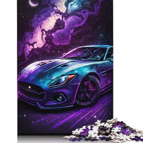 Puzzle 1000 Teile für Erwachsene, Galaxy-Sportwagen, Familienpuzzle für Erwachsene, Kartonpuzzle, Lernspiel, Herausforderungsspielzeug (Größe 38 x 26 cm) von LiJianXXXB