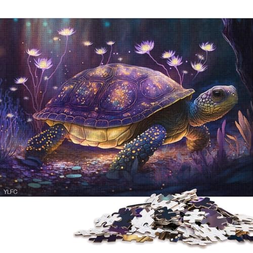 Puzzle 1000 Teile für Erwachsene, Magische Schildkröte, Puzzles für Erwachsene, Holzpuzzle, Spielzeug, Denkspiel, 75 x 50 cm von LiJianXXXB