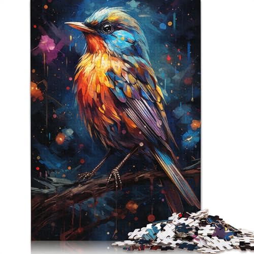 Puzzle 1000 Teile für Erwachsene, Malerei, Kunst, Spatz, Puzzle für Erwachsene, Karton-Puzzle, Spielzeug, Wanddekoration, Größe 38 x 26 cm von LiJianXXXB