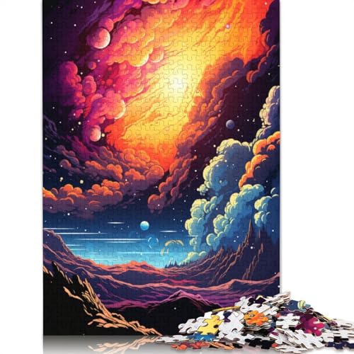 Puzzle 1000 Teile für Erwachsene, Schöne Landschaft auf dem Planeten, Puzzle für Erwachsene, Karton-Puzzle, Spielzeug, Wanddekoration, Größe 38 x 26 cm von LiJianXXXB