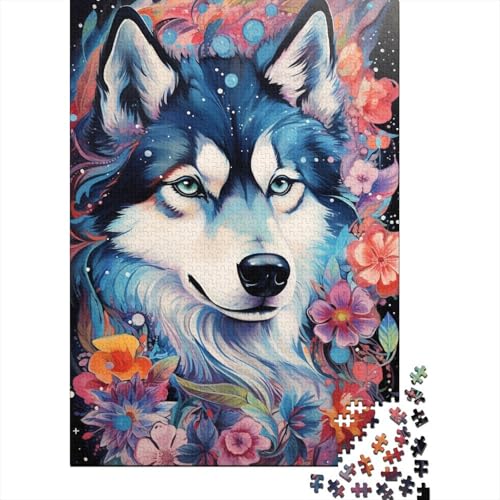 Puzzle 1000 Teile für Erwachsene, farbenfrohes psychedelisches kosmisches Monster-Puzzle, Geschenk, Holzpuzzle, Heimdekoration, 50 x 75 cm von LiJianXXXB