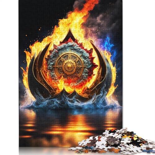 Puzzle 1000 Teile für Erwachsene Galaxy Art Lotus Puzzle Kartonpuzzle Erwachsenenpuzzle Geschenke 38x26cm von LiJianXXXB