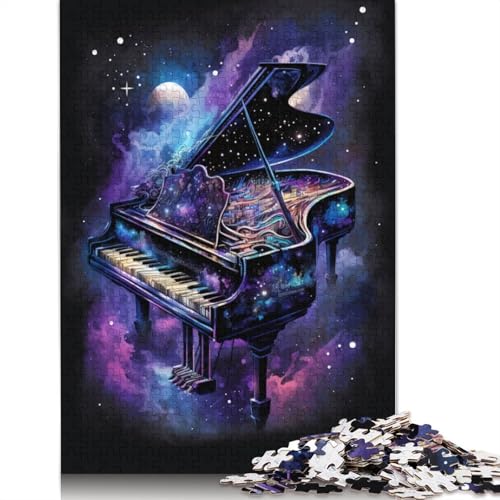 Puzzle 1000 Teile für Erwachsene Galaxy Piano Puzzle für Kinder Holzpuzzle Lernspiele für Erwachsene und Kinder Größe: 75x50cm von LiJianXXXB