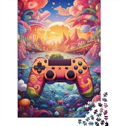 Puzzle 1000 Teile für Erwachsene Game Controller Puzzle Holzbrettpuzzle Tolles Geschenk für Erwachsene Größe: 75x50cm von LiJianXXXB