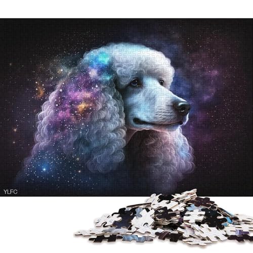 Puzzle Cosmic Poodle 1000 Teile Puzzle Spielzeug Kartonpuzzle Geeignet für Kinder ab 12 Jahren Tolles Geschenk für Erwachsene 38x26cm von LiJianXXXB