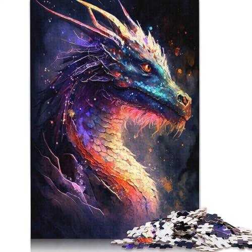 Puzzle Graffiti-Puzzle mit fliegendem Drachen, 1000 Teile, Kartonpuzzle für Erwachsene und Kinder, tolles Geschenk für Erwachsene, 38 x 26 cm von LiJianXXXB