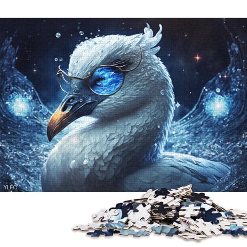 Puzzle Weißer Schwanenkrieger 1000 Teile Puzzle Spielzeug Holzpuzzle Geeignet für Kinder ab 12 Jahren Tolles Geschenk für Erwachsene 75x50cm von LiJianXXXB