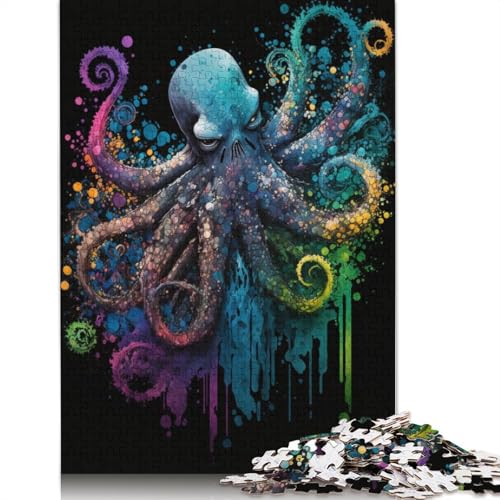 Puzzle für Erwachsene, 1000 Puzzles, Farbige Otter, Puzzle für Erwachsene, Karton-Puzzle, Lernspiel, Herausforderungsspielzeug, 38 x 26 cm von LiJianXXXB