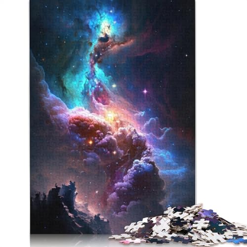 Puzzle für Erwachsene, 1000 Puzzles zum Thema Universum, wunderschöne Weltraumsterne, Puzzles für Erwachsene, Kartonpuzzle, Familienspiele, 38 x 26 cm von LiJianXXXB