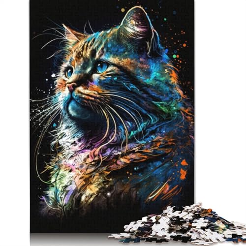 Puzzle für Erwachsene, 1000 Teile, Graffiti-Garfield-Puzzle für Erwachsene, Puzzle aus Pappe, Lernspielzeug, Familienspiele, 38 x 26 cm von LiJianXXXB