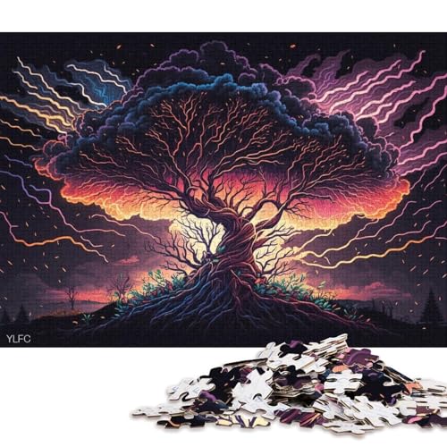 Puzzle für Erwachsene, 1000 Teile, Kunst, Lebensbaum, Puzzle für Erwachsene, Papppuzzle, lustiges Geschenk (Größe 38 * 26 cm) von LiJianXXXB