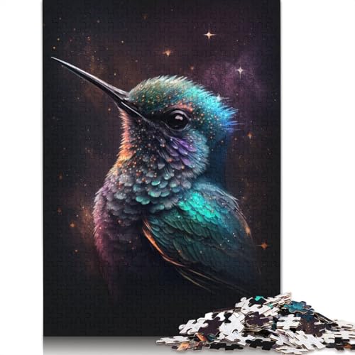 Puzzle für Erwachsene, 1000 Teile, Traumkolibri-Puzzle, Kartonpuzzle, Lernspielzeug, Familienspiele, Größe: 38 x 26 cm von LiJianXXXB