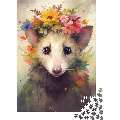 Puzzle für Erwachsene, 1000 Teile, buntes Baby-Maus-Puzzle für Erwachsene, Holzpuzzle, Familienpuzzlespiel (Größe 75 x 50 cm) von LiJianXXXB