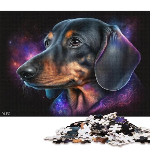 Puzzle für Erwachsene, 1000 Teile, kosmische Galaxie, Chihuahua, Puzzle für Erwachsene, Kartonpuzzle, Lernspielzeug, 38 x 26 cm von LiJianXXXB