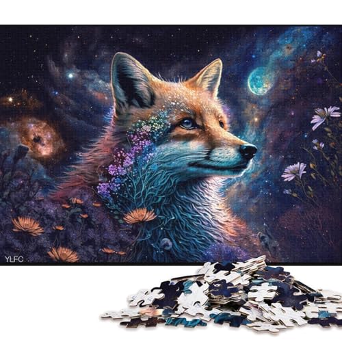 Puzzle für Erwachsene, Cosmic Fox, 1000-teiliges Puzzle, Holzpuzzle für Erwachsene und Jugendliche ab 12 Jahren, tolles Geschenk für Erwachsene (Größe 75 * 50 cm) von LiJianXXXB