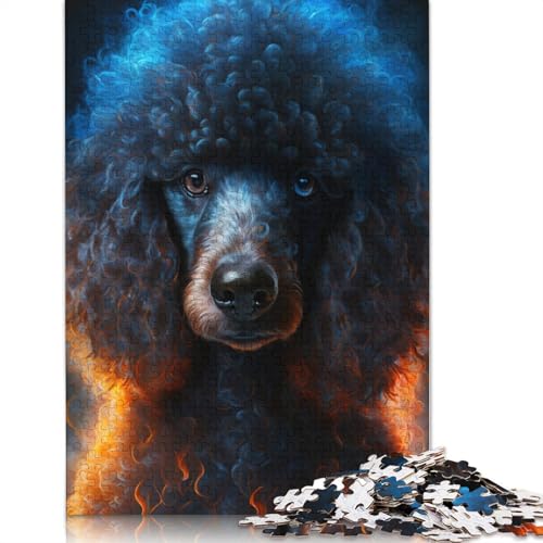 Puzzle für Erwachsene, Feuertierpudel, 1000 Teile, Holzpuzzle für Erwachsene und Kinder ab 12 Jahren, entspannendes, geistiges Lernspielzeug, Größe: 75 x 50 cm von LiJianXXXB