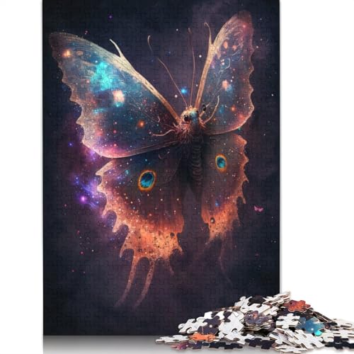 Puzzle für Erwachsene, Galaxie-Schmetterling, Puzzle für Erwachsene, 1000 Teile, Holzpuzzle für Erwachsene und Kinder ab 12 Jahren, Entspannungspuzzle, Spielegröße: 75 x 50 cm von LiJianXXXB