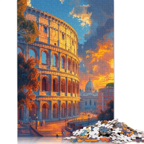 Puzzle für Erwachsene, Puzzle Das Kolosseum in Rom, 1000 Teile, Kartonpuzzle für Erwachsene und Kinder ab 12 Jahren, Entspannungspuzzlespiele, 38 x 26 cm von LiJianXXXB