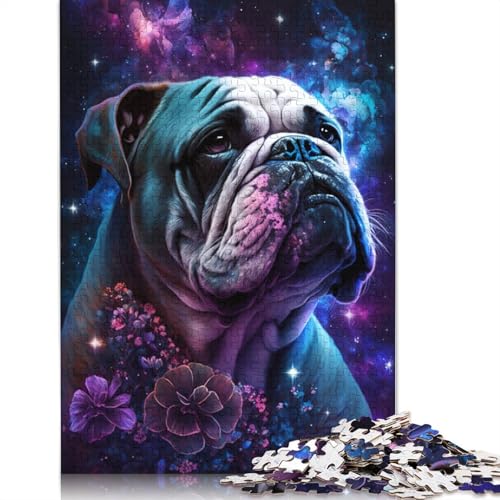 Puzzle für Erwachsene, Space Bulldog, 1000 Teile, Holzpuzzle für Erwachsene und Kinder ab 12 Jahren, anspruchsvolle Puzzles für Erwachsene (Größe 75 x 50 cm) von LiJianXXXB