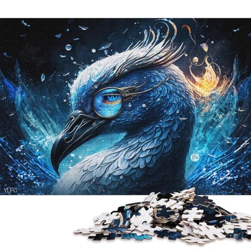 Puzzle für Erwachsene, Weißer Schwanenkrieger, Puzzle für Erwachsene, 1000 Teile, Holzpuzzle für Erwachsene und Familien, Spielzeug, Denkspiel (Größe 75 * 50 cm) von LiJianXXXB