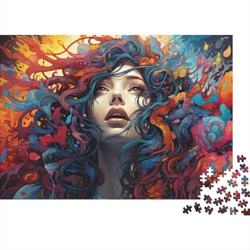 Puzzle für Erwachsene, farbenfrohes Psychedelia of Mutants-Puzzle für Erwachsene, 1000 Puzzle-Spielzeuge, Holzpuzzle für Erwachsene und Kinder ab 12 Jahren, Entspannungspuzzlespiele, 50 x 75 cm von LiJianXXXB