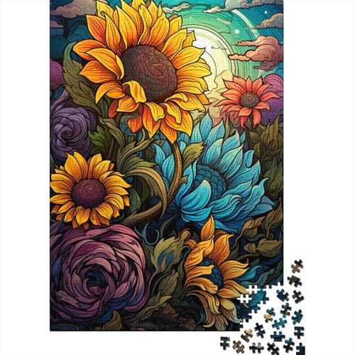 Puzzle für Erwachsene, farbenfrohes psychedelisches Ententier-Puzzle für Erwachsene, 1000 Teile, Holzpuzzle für Erwachsene und Kinder ab 12 Jahren, Denksport-Puzzle, 50 x 75 cm von LiJianXXXB