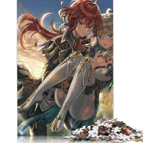 Puzzle für Erwachsene,1000 Genshin Impact-Puzzles für Erwachsene,Kartonpuzzle,gutes Geschenk für Erwachsene und Kinder (Größe 38 x 26 cm) von LiJianXXXB