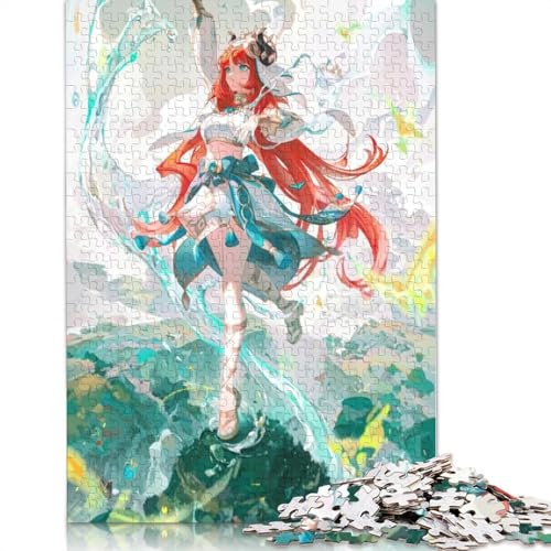 Puzzle für Erwachsene,1000 Teile,Genshin Impact-Puzzle für Erwachsene,Kartonpuzzle,anspruchsvolle Spielpuzzles (Größe 38 x 26 cm) von LiJianXXXB