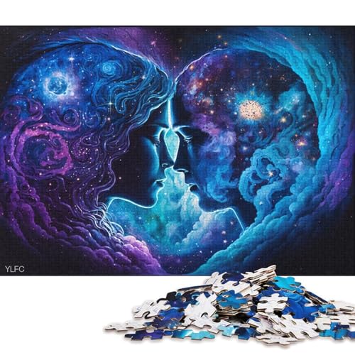 Puzzle für Erwachsene Cosmic Couple, 1000-teiliges Puzzle, Kartonpuzzle für Erwachsene und Familien, Lernspiel (Größe 38 * 26 cm) von LiJianXXXB