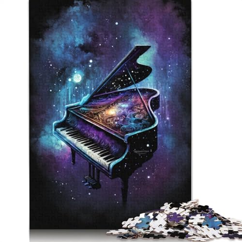 Puzzle für Erwachsene Galaxy Piano Puzzle für Erwachsene 1000 Puzzleteile aus Pappe für Erwachsene und Kinder ab 12 Jahren Geschenkideen Größe: 38 x 26 cm von LiJianXXXB