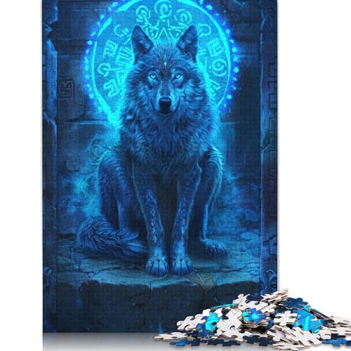 Puzzle für Erwachsene Wolves of Dreams, 1000-teiliges Puzzle, Kartonpuzzle für Erwachsene und Kinder ab 12 Jahren, Lernspiel, Herausforderungsspielzeug, 38 x 26 cm von LiJianXXXB