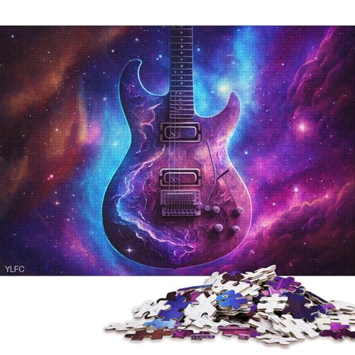 Teenager-Puzzle, Cosmic Guitar, 1000 Teile, Holzpuzzle, geeignet für Erwachsene und Teenager ab 12 Jahren, tolle Geschenke und Spielzeuge, 75 x 50 cm von LiJianXXXB