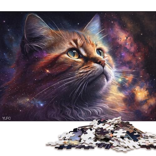 Teenager-Puzzle Cosmic Galaxy Garfield 1000 Teile Puzzle aus Holz, geeignet für Erwachsene und Teenager ab 12 Jahren, tolle Geschenke und Spielzeuge, 75 x 50 cm von LiJianXXXB