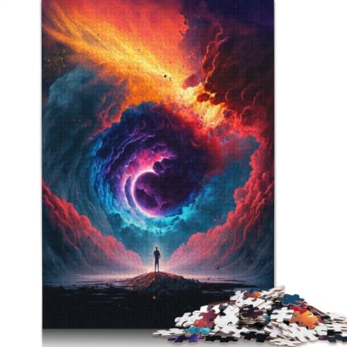 für Erwachsene, 1000-teiliges Puzzle Ende des Universums, für Kinder, Kartonpuzzle, dekomprimierendes geistiges Lernspielzeug, 38 x 26 cm von LiJianXXXB