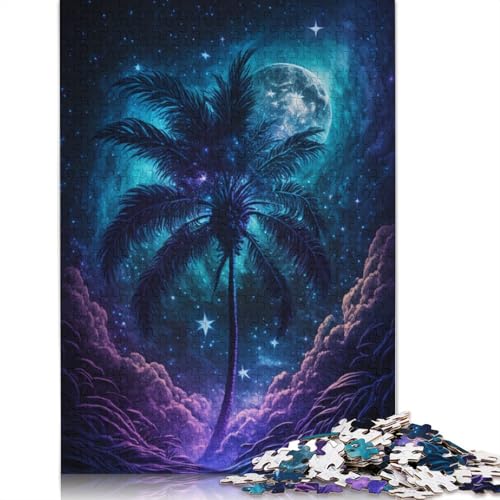 für Erwachsene, 1000-teiliges Puzzle Galaxy Art Beach, Puzzle für Erwachsene, Holzpuzzle, tolles Geschenk für Erwachsene (Größe 75 x 50 cm) von LiJianXXXB