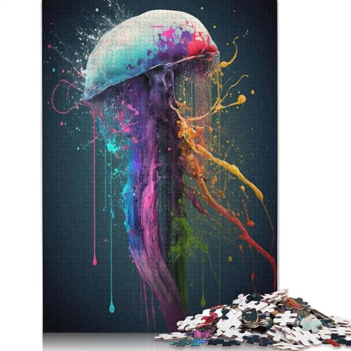 für Erwachsene 1000-teiliges Puzzle Art Mushroom Puzzles Kartonpuzzles Lernspielzeug 38x26cm von LiJianXXXB