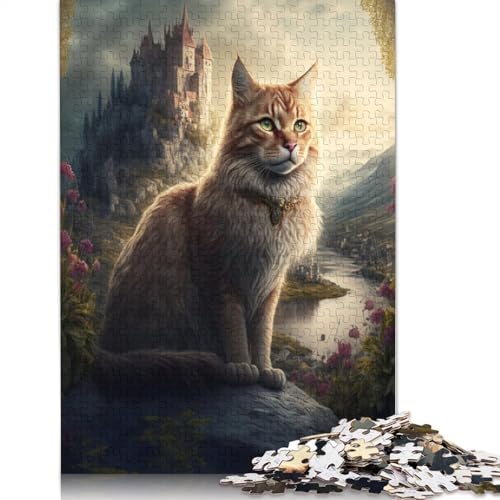 für Erwachsene 1000-teiliges Puzzle Katzen auf einem fremden Planeten für Kinder, Kartonpuzzle, dekomprimierendes geistiges Lernspielzeug, 38 x 26 cm von LiJianXXXB