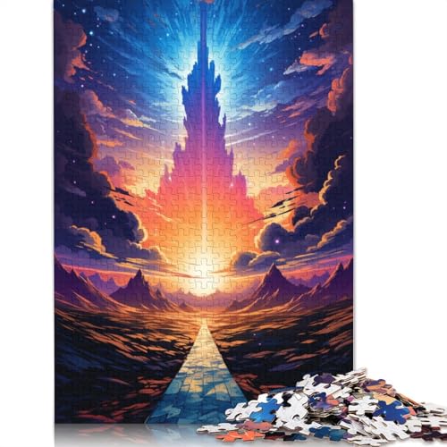 für Erwachsene Puzzle Fantasy-Landschaftspuzzle 1000 Teile für Erwachsene Kartonpuzzle für Erwachsene und Kinder ab 12 Jahren Puzzle Denkspiel Größe 38x26cm von LiJianXXXB