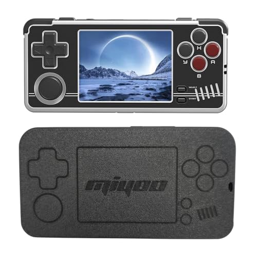 Schutzhülle für Retro Video Miyoo A30 Handheld Game Console, stoßfeste Schutzhülle Handheld Game Console Tasche Case (Schwarz) von LiLiTok