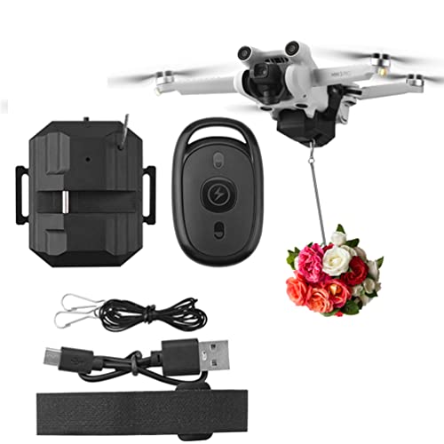 Thrower Airdrop Kompatibel für DJI Mini 3 Pro/Mini 2/Mini SE/Mavic Mini/Mavic Pro/Mavic Air, FIMI X8SE Thrower mit Fernsteuerung Drohnenzubehör von LiLiTok