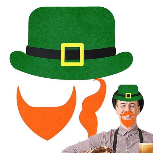 Liakyunf Papierausschnitte zum St. Patricks Day, Hut zum St. Patricks Day-Ausschnitt | Irische Frühlingsdekorationen, Party-Requisiten | Fotodekoration aus Papier für St. Patrick's Day, Kunstschule, von Liakyunf