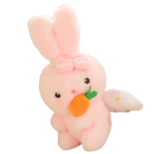 Liakyunf Pull String Plushie Dolls, Plüschpuppe mit Pull String,Ziehen Sie Schnur Plüschspielzeug gefülltes Tier mit Flügeln Plüschspielzeug | Ribbit Home Decor Zittern Ohren Kissen für werfen von Liakyunf