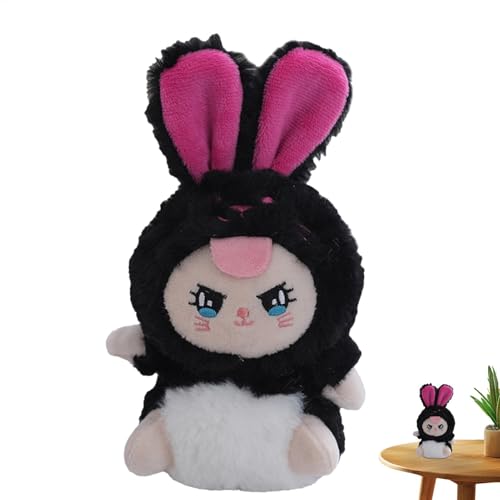 Liakyunf Stofftier Plüschtier,Stoffhase,Cartoon Bunny Plushies Gefüllte Plüschpuppe | Stofftierpuppe, kleine Plüschtiere für Tasche, Schlüsselanhänger, Auto von Liakyunf