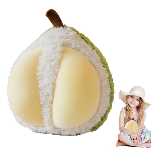 Liakyunf Süße Plüsch -Durian -Puppe, gefülltes Plüsch -Durian -Spielzeug - Kuschelige weiche Plüsch -Durian -Kissenpuppe,Dekorative Desktop -Sammlung Spielzeug für Kinder Kinder Mädchen von Liakyunf